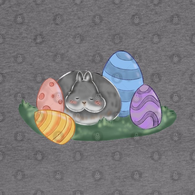 Sleeping Rabbit with the eggs by GambarGrace